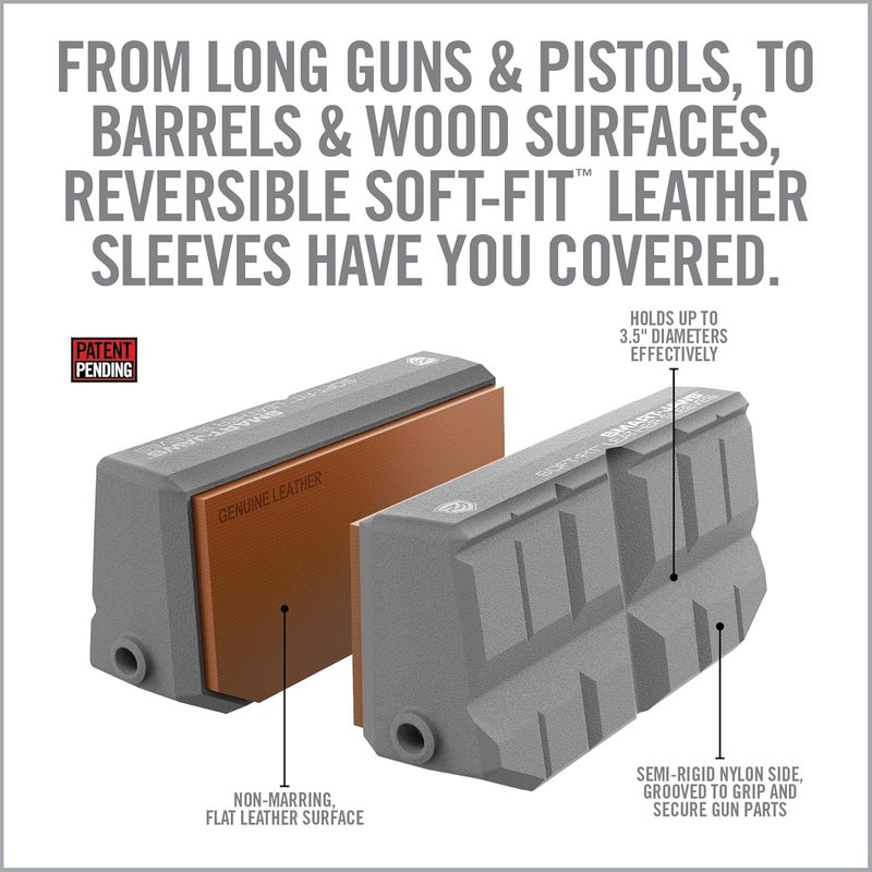 Real Avid Smart Jaws | Upgraded Vise Jaws | Versatile Vise Jaw Pads for Optimal Secure Fit on Variety of Shapes and Sizes (Soft-Fit Leather Sleeves) - Image 5